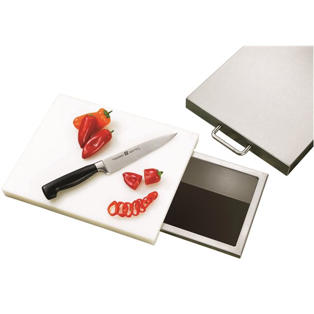 TrueFlame 14-Inch Trash Chute & Cutting Board with Lid (TF-TC-14)