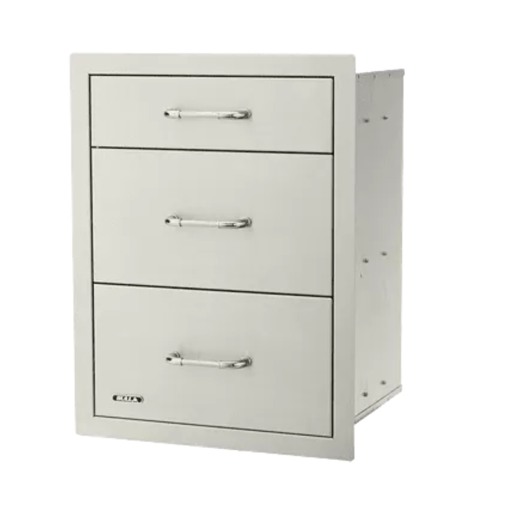Bull Grills 21-Inch Stainless Steel Triple Access Drawer (58110)