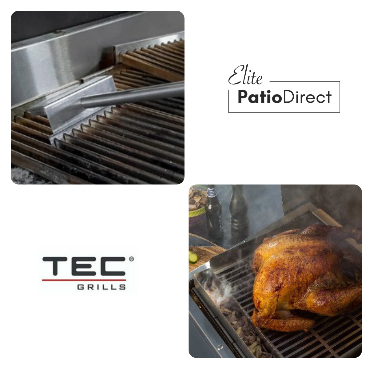TEC Elite Accessory Bundle - Infrared Smoker/Roaster + Grate Rake