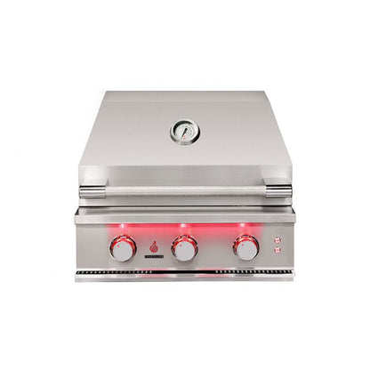 TrueFlame 25-Inch 3-Burner Built-In Gas Grill (TF25-LP/NG)