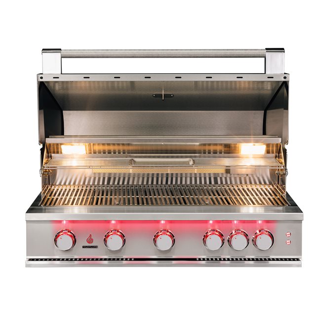 TrueFlame 40-Inch 5-Burner Built-In Gas Grill (TF40-LP/NG)