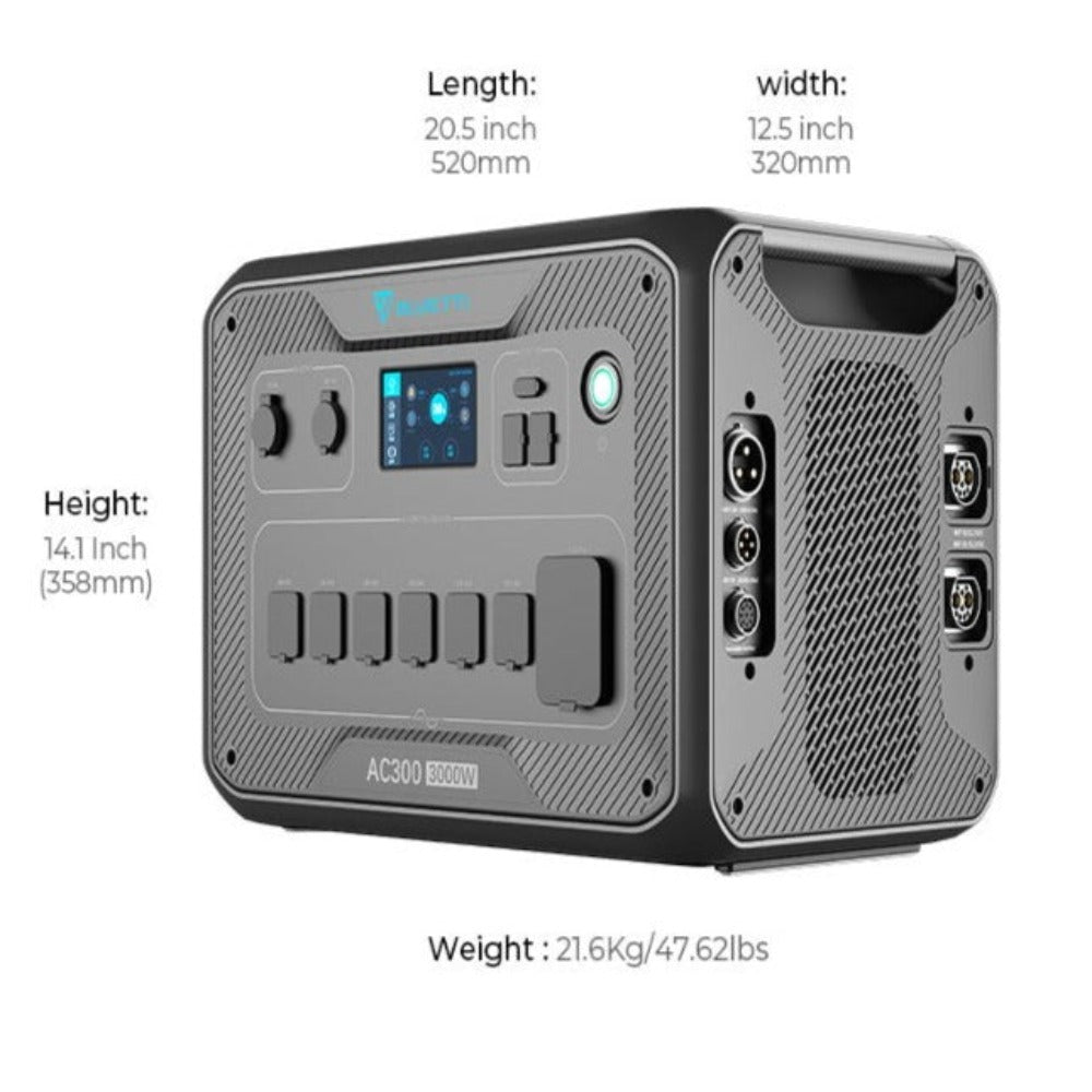 BLUETTI Home Battery Backup Bundle (AC300 + B300)