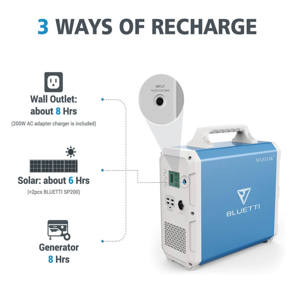 BLUETTI EB150 Portable Power Station 1000W/1500Wh