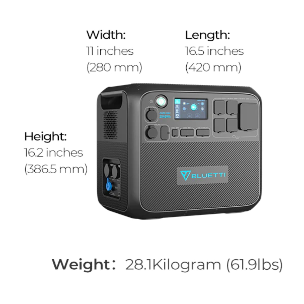 BLUETTI Home Battery Backup Bundle (AC200MAX + B230)