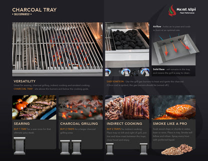 Mont Alpi 400 Deluxe BBQ Grill Island with L-Shape, Beverage Center, Kamado Module & Extra Storage - MAi400-D90BEVKAMXL