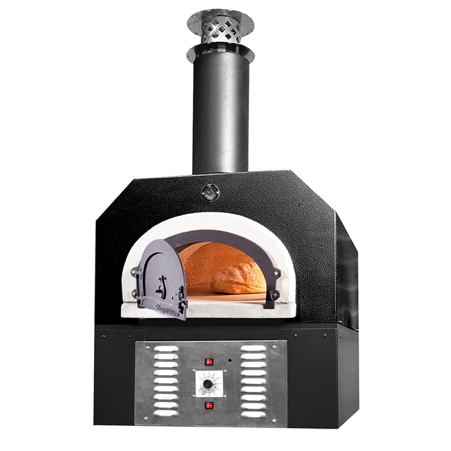 Chicago Brick Oven 750 Countertop Hybrid Gas & Wood Fired Pizza Oven with Skirt