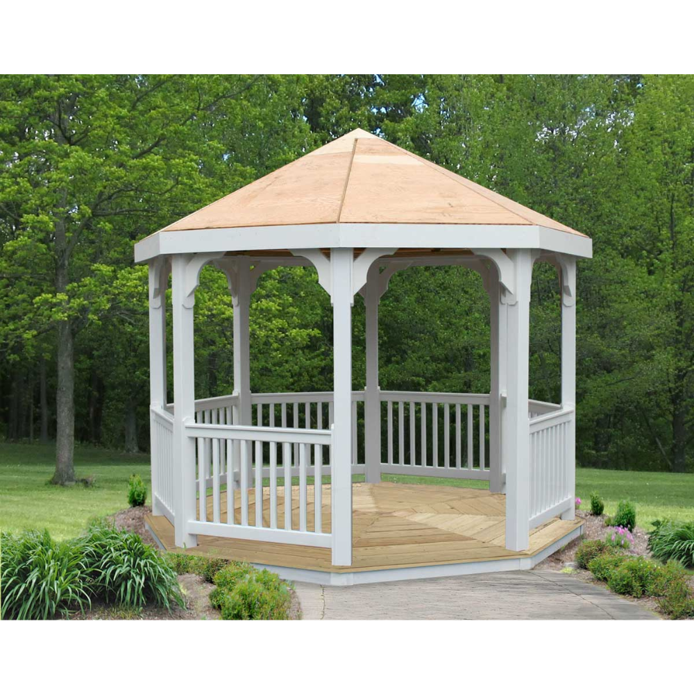 Creekvine Designs 10' Vinyl Octagon Gazebo