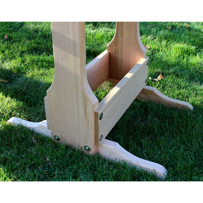 Creekvine Designs Cedar Round Trestle Dining Set