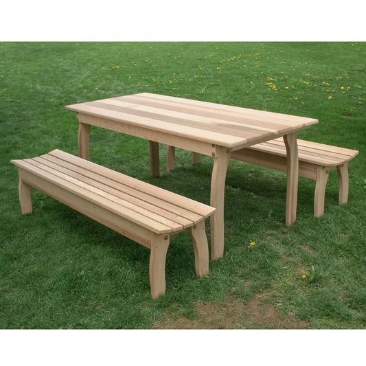 Creekvine Designs Cedar Three Piece Family Dining Set