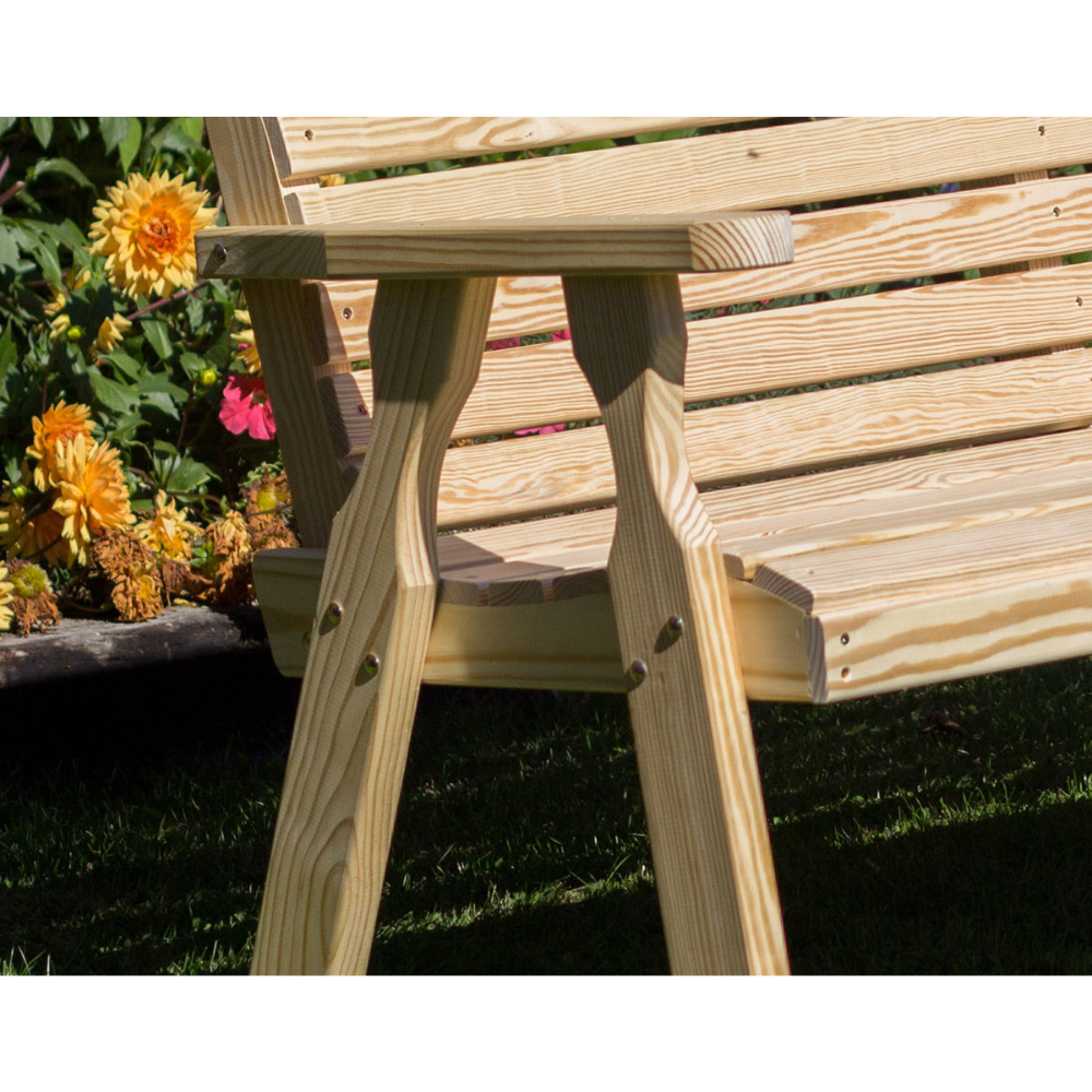 Creekvine Designs Treated Pine Crossback Garden Bench