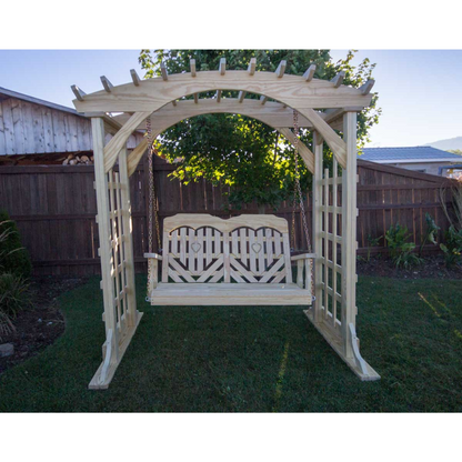Creekvine Designs Treated Pine Heartback Porch Swing