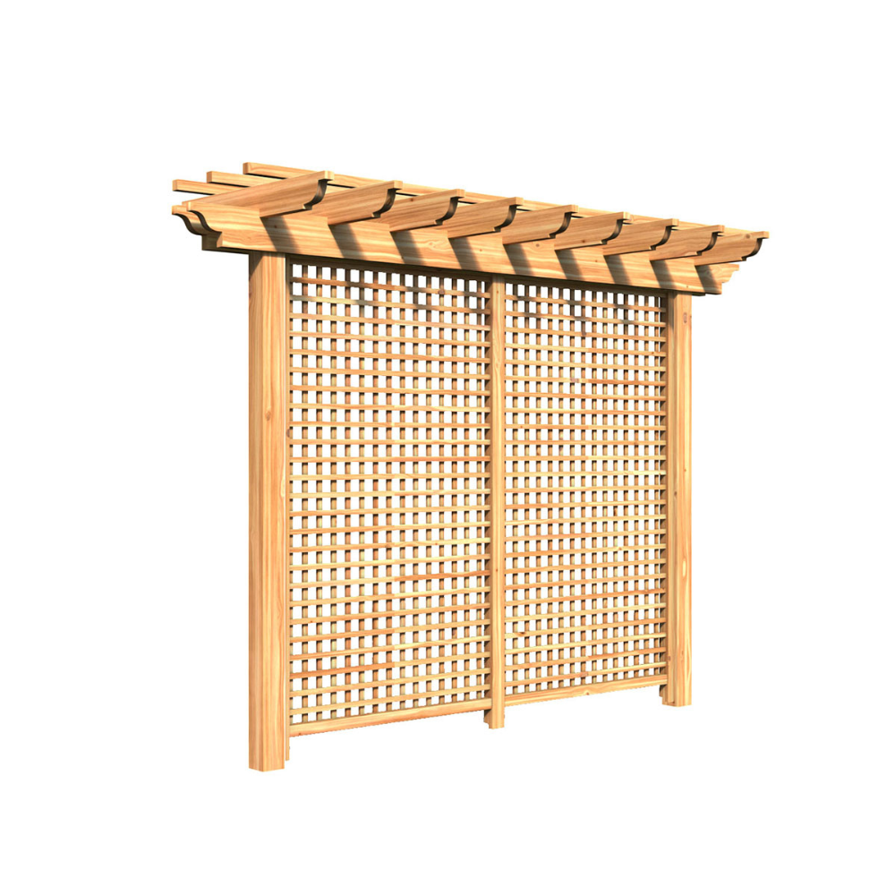 Creekvine Designs Treated Pine Monterrey Pergola with Lattice