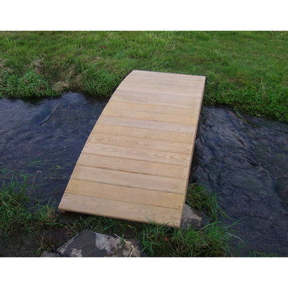 Creekvine Designs Treated Pine Plank Garden Bridge