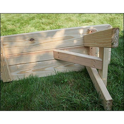 Creekvine Designs Treated Pine Traditional Garden Bench