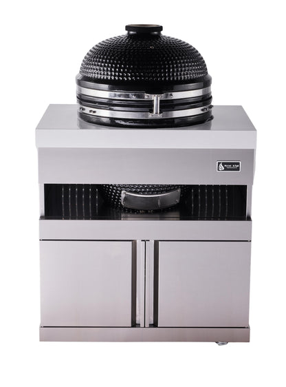 Mont Alpi Stainless Steel 18" Universal Kamado Grill Module - MA-KAM