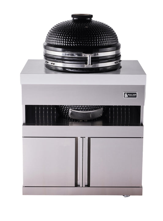 Mont Alpi Stainless Steel 18" Universal Kamado Grill Module - MA-KAM