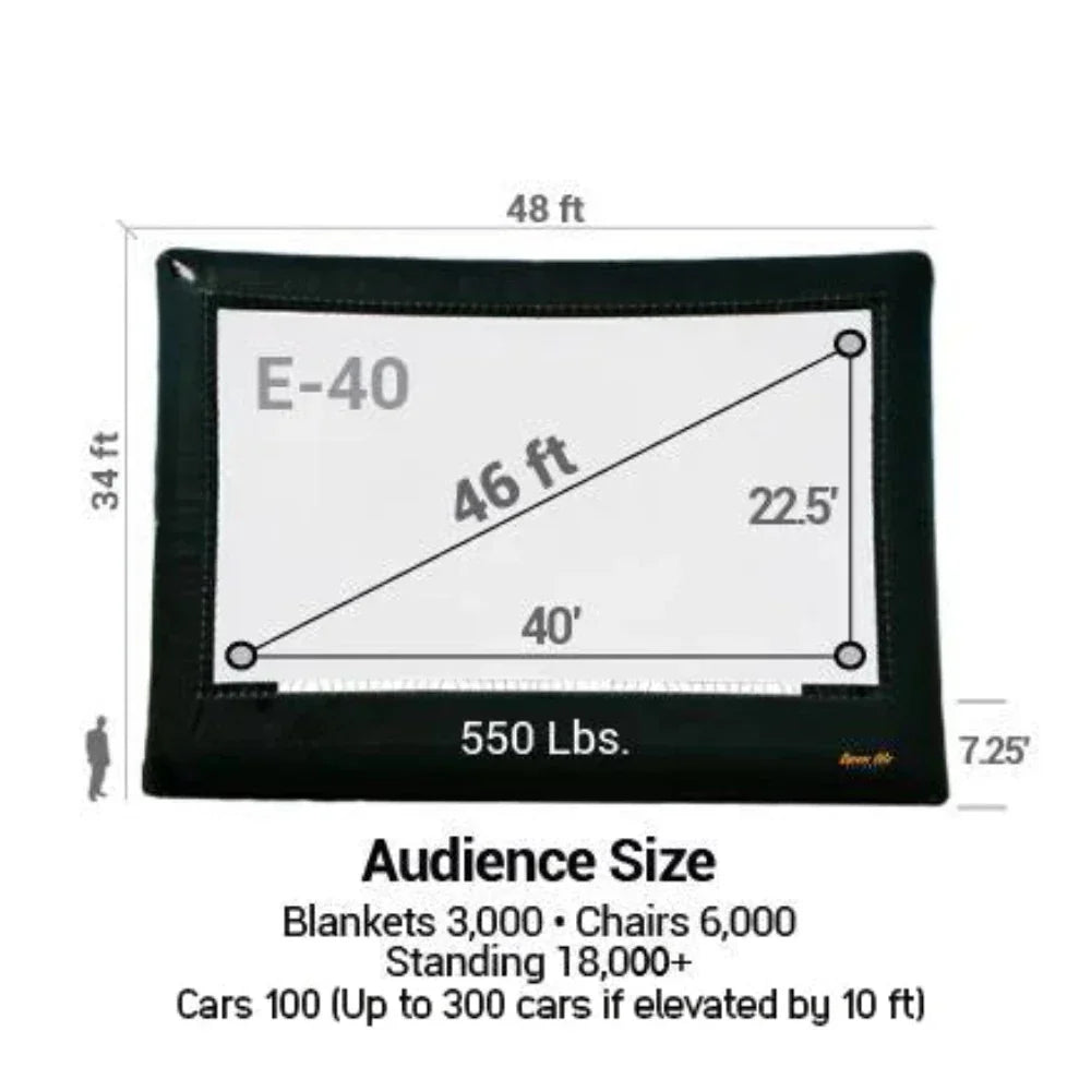 Open Air Cinema Elite Outdoor Movie Screen Kit