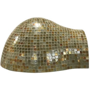 HPC Villa Built-In Hybrid Gas/Wood Fueled Mosaic Tile Pizza Oven