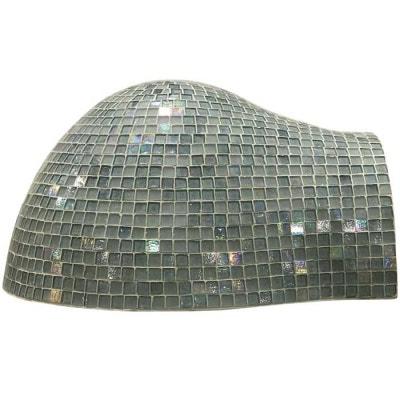 HPC Forno Hybrid Gas/Wood Fueled Mosaic Tile Pizza Oven on Wheeled Cart