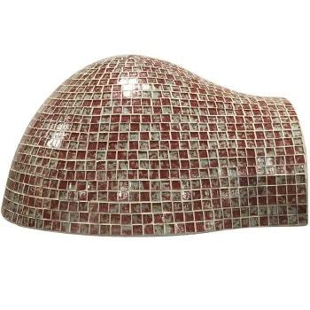 HPC Forno Hybrid Gas/Wood Fueled Mosaic Tile Pizza Oven on Wheeled Cart