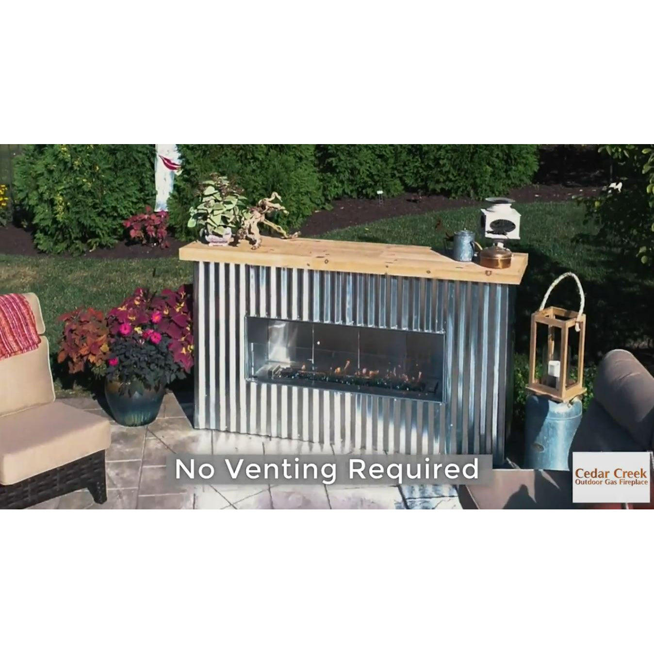 RCS Cedar Creek Outdoor Gas Fireplace (Ready-to-Finish)