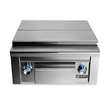 Lynx Double Side Burners with Maple Cutting Board & Drawer - LSB2PC-1-LP/NG