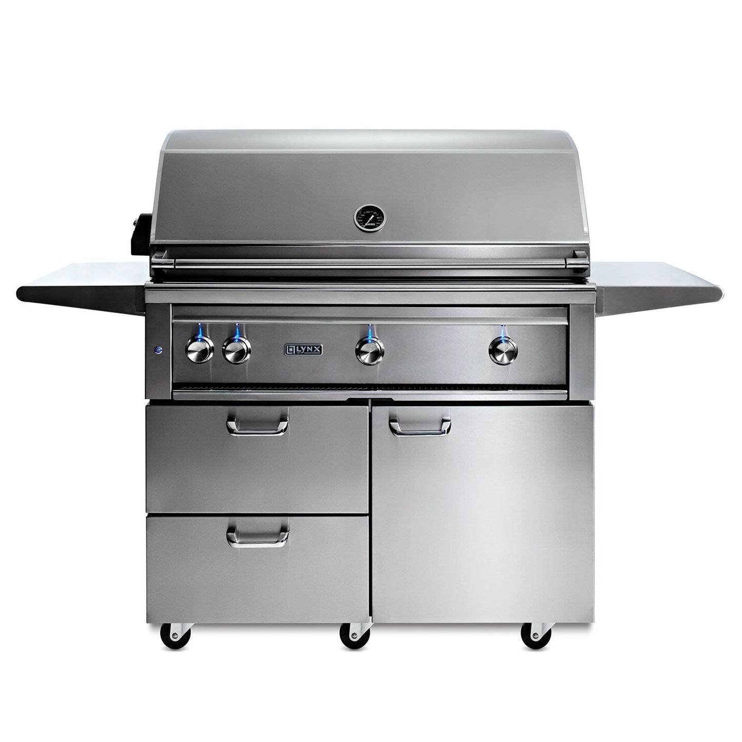 Lynx 42-Inch Professional Gas Grill On Cart with All Trident Infrared Burners - L42ATRF-LP/NG