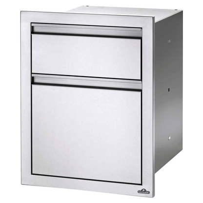 Napoleon 18" X 24" Double Drawer: Waste Bin - BI-1824-1W