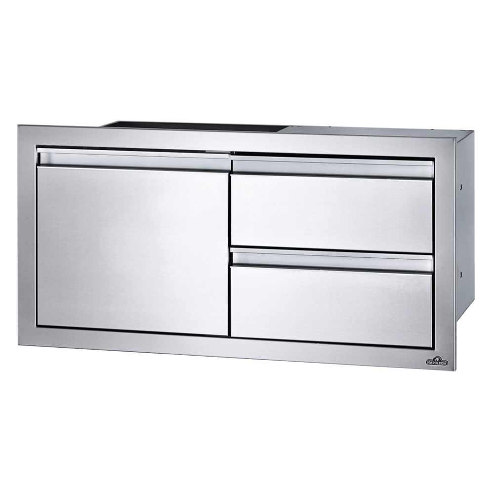 Napoleon 36" X 16" Single Door & Double Drawer Combo - BI-3616-1D2DR