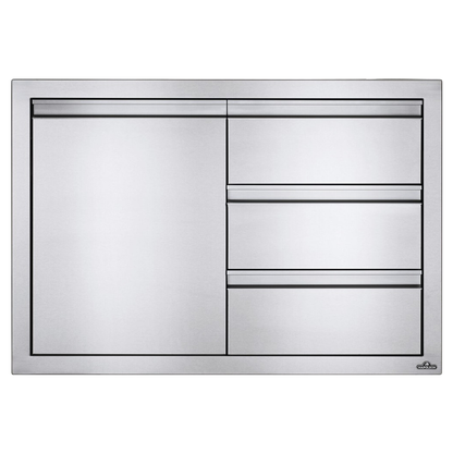 Napoleon 36" X 24" Single Door & Triple Drawer Combo - BI-3624-1D3DR