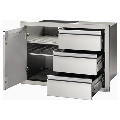 Napoleon 36" X 24" Single Door & Triple Drawer Combo - BI-3624-1D3DR