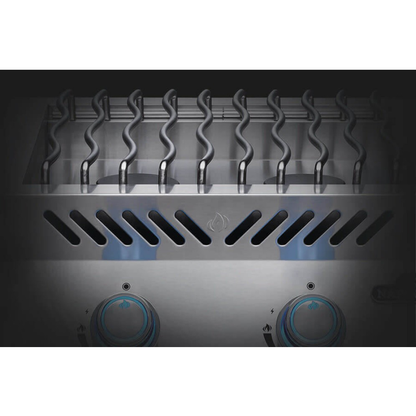 Napoleon 700 Series 18-Inch Built-In Dual Range Top Burner with Stainless Steel Cover - BIB18RT