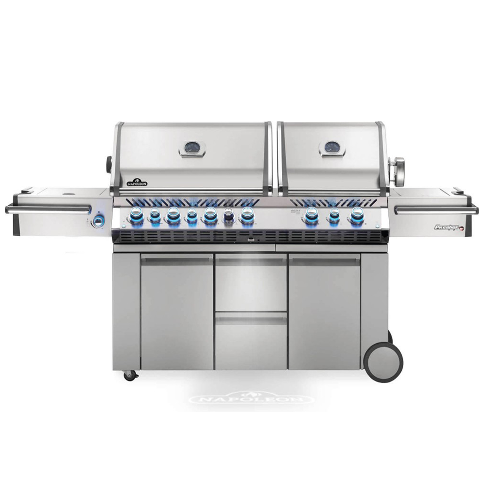Napoleon Prestige PRO 825 Gas Grill with Power Side Burner, Infrared Rear & Bottom Burners- PRO825RSBI