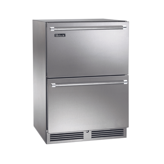 Perlick Signature 24-Inch Outdoor Undercounter Dual Zone Freezer/Refrigerator Drawers (HP24ZO-4-5/6)