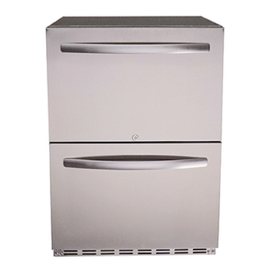 RCS Two Drawer Outdoor Rated Stainless Steel Refrigerator