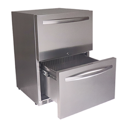 RCS Two Drawer Outdoor Rated Stainless Steel Refrigerator