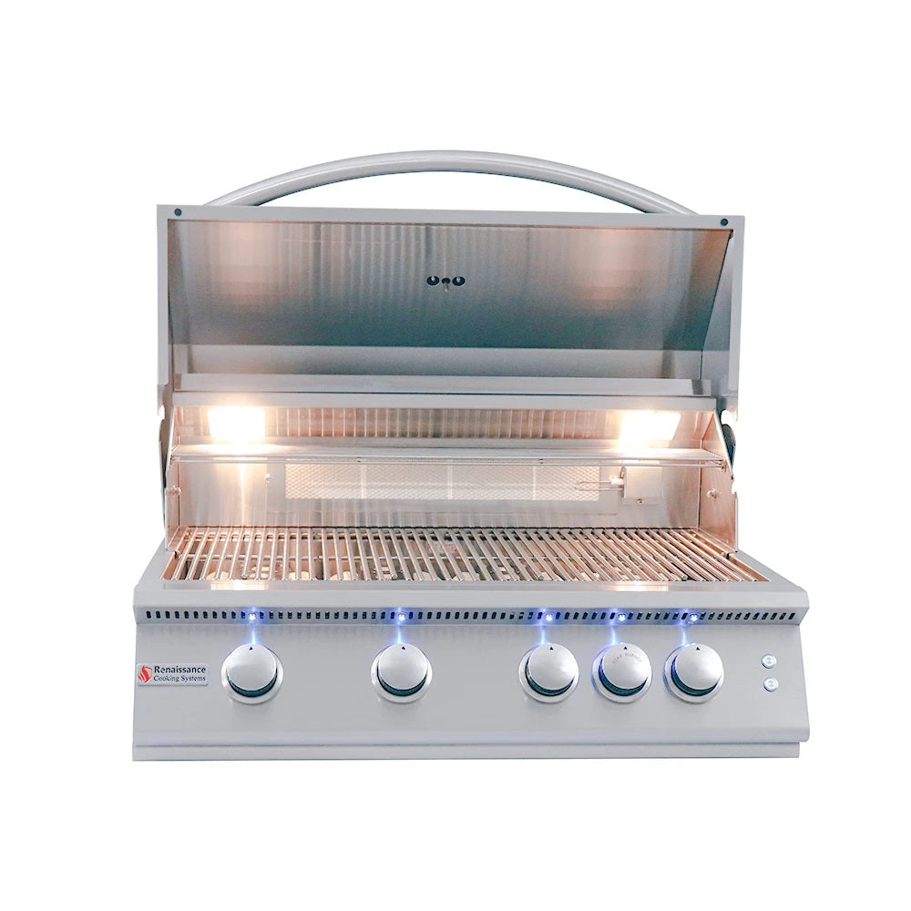 RCS Premier Series 32" Built-In Gas Grill with Rear Infrared Burner
