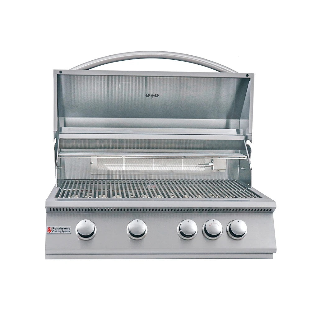 RCS Premier Series 32" Built-In Gas Grill with Rear Infrared Burner