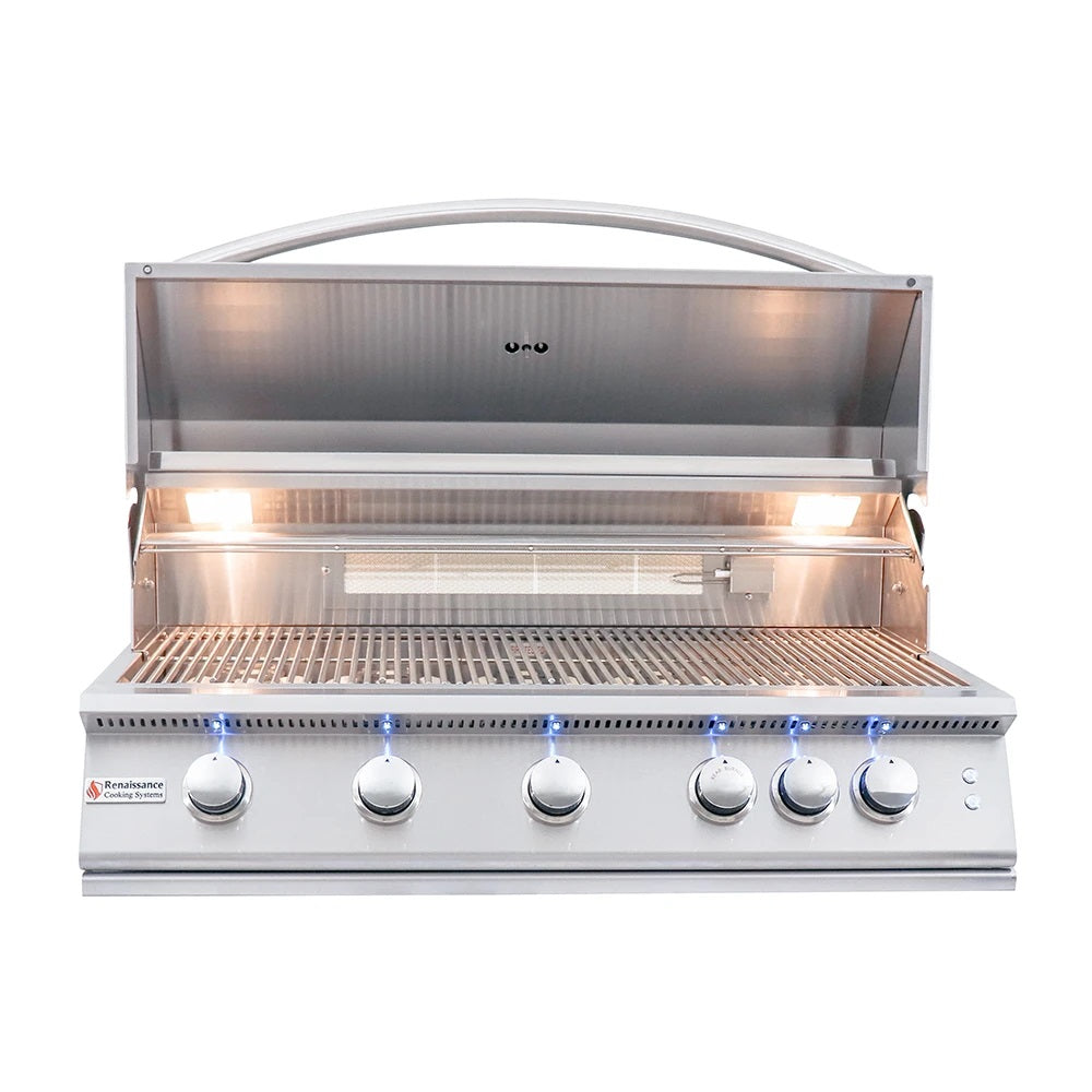 RCS Premier Series 40" Built-In Gas Grill with Rear Infrared Burner