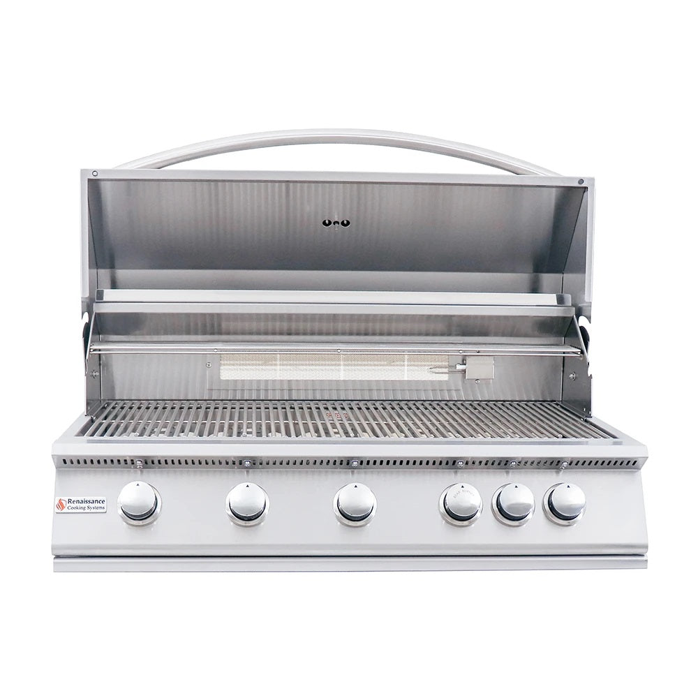 RCS Premier Series 40" Built-In Gas Grill with Rear Infrared Burner