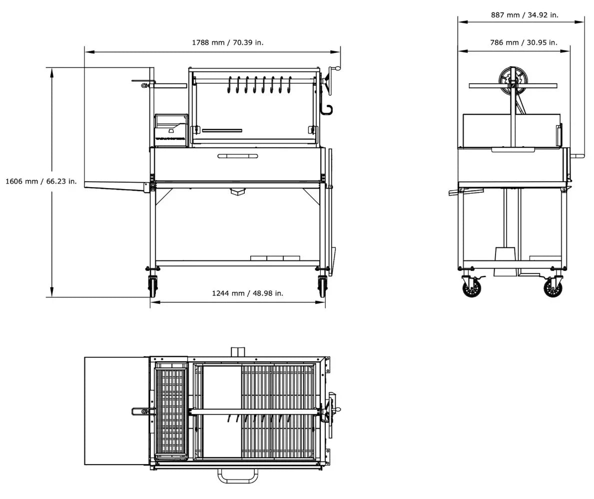 Tagwood BBQ XL Argentine Wood Fire & Charcoal Grill (BBQ23SS) PRE ORDER