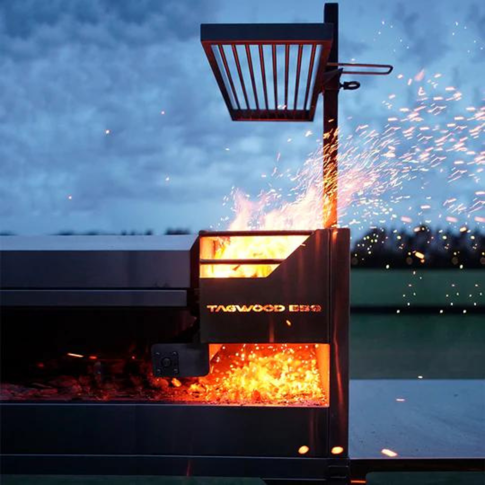 Tagwood BBQ Argentine Santa Maria Wood Fire & Charcoal Grill with Top Lid (BBQ01SS)