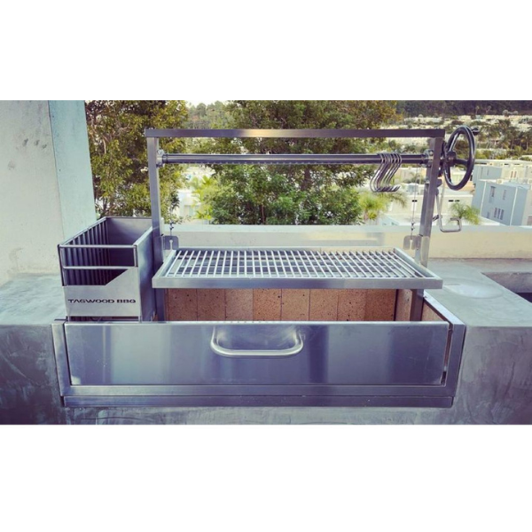 Tagwood BBQ Santa Maria Argentine Wood Fire & Charcoal Grill Built-In (BBQ05SS)