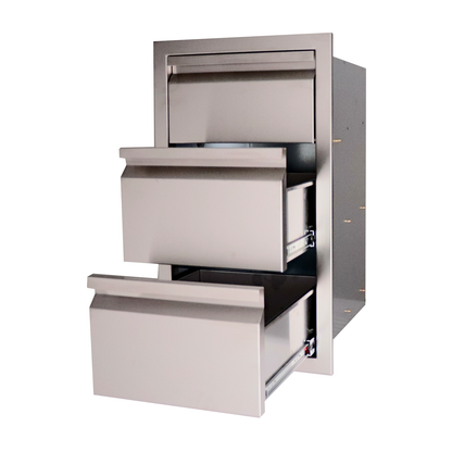 RCS Valiant Stainless Steel 2 Drawer/Paper Towel Holder Combo
