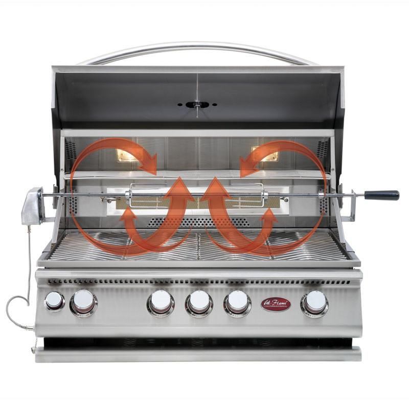 Cal Flame 4-Burner Convection Built-In Gas Grill, 32-Inch