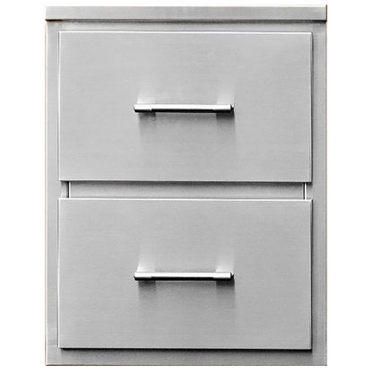 TEC 18-Inch Stainless Steel Double Access Drawers - DD18
