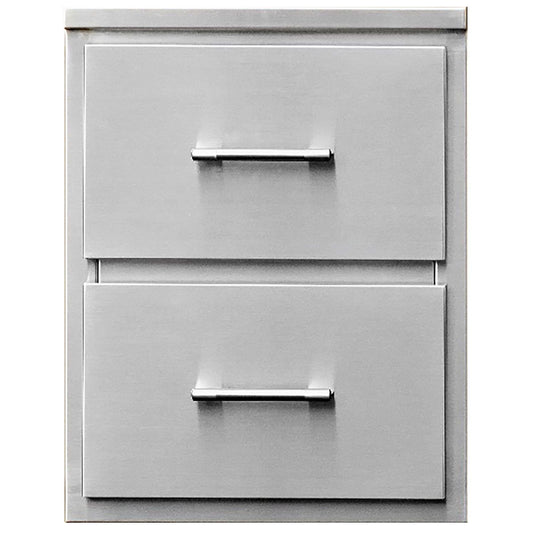 TEC 18-Inch Stainless Steel Double Access Drawers - DD18