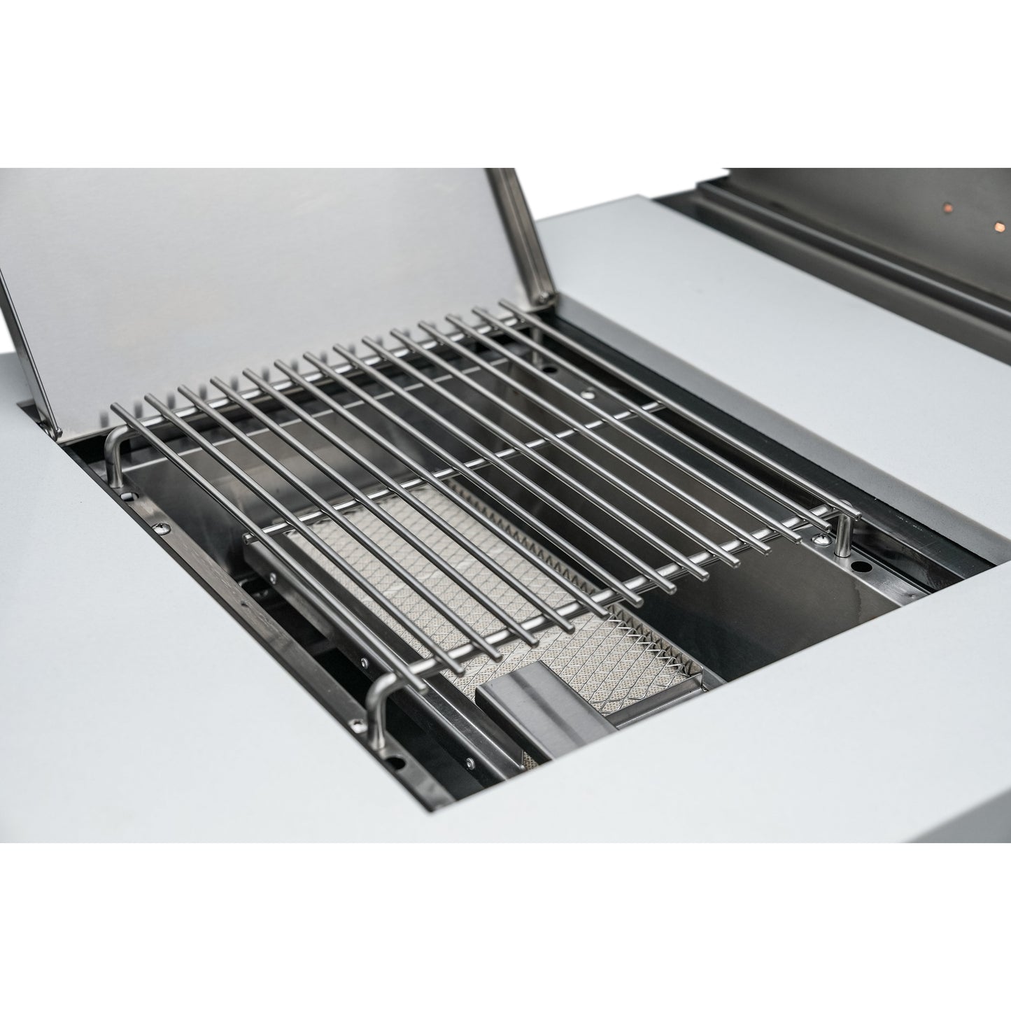 Mont Alpi 400 Deluxe BBQ Grill Island with L-Shape, Beverage Center, Kegerator & Extra Drawer Storage - MAi400-D90KEGBEVDR