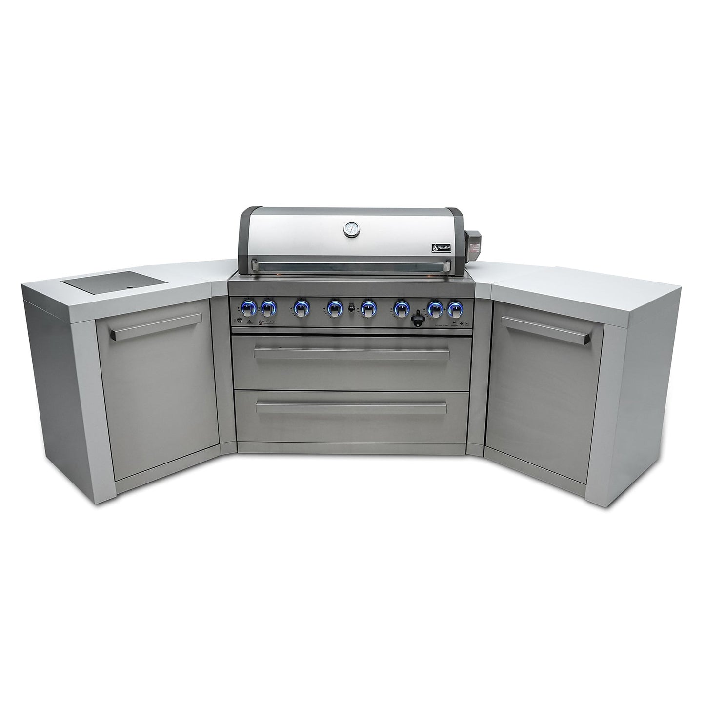 Mont Alpi 805 Deluxe BBQ Grill Island with V-Shape - MAi805-D45