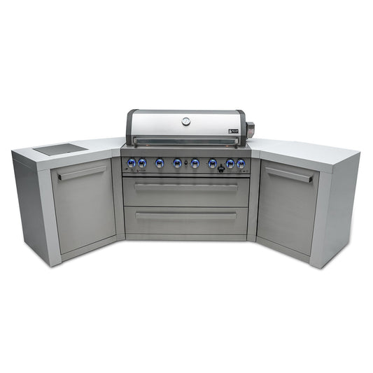Mont Alpi 805 Deluxe BBQ Grill Island with V-Shape - MAi805-D45
